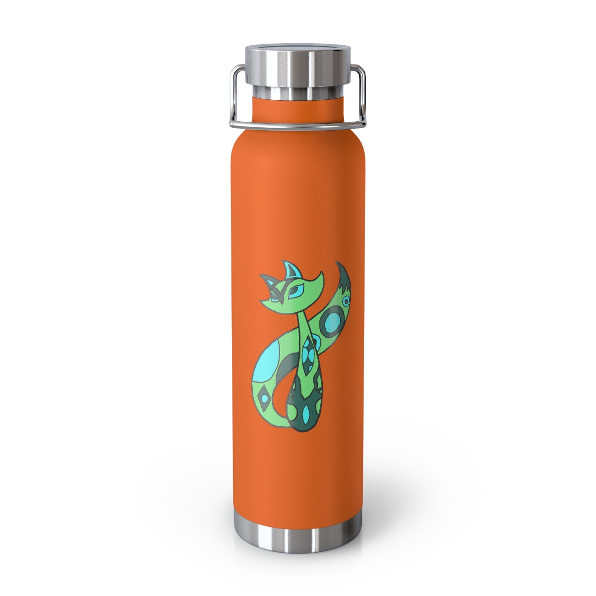 Green Cat 22oz Vacuum Insulated Bottle