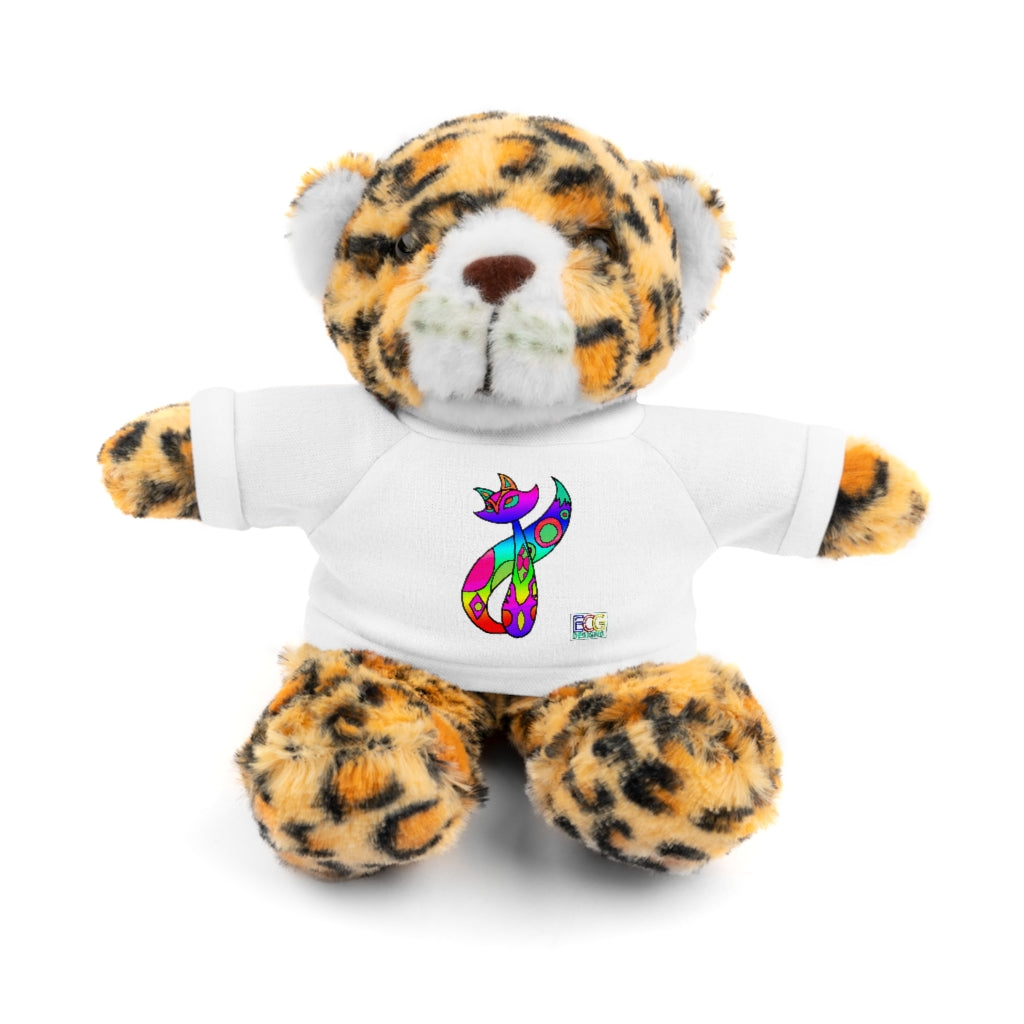 Rainbow Cat Stuffed Animals with Tee