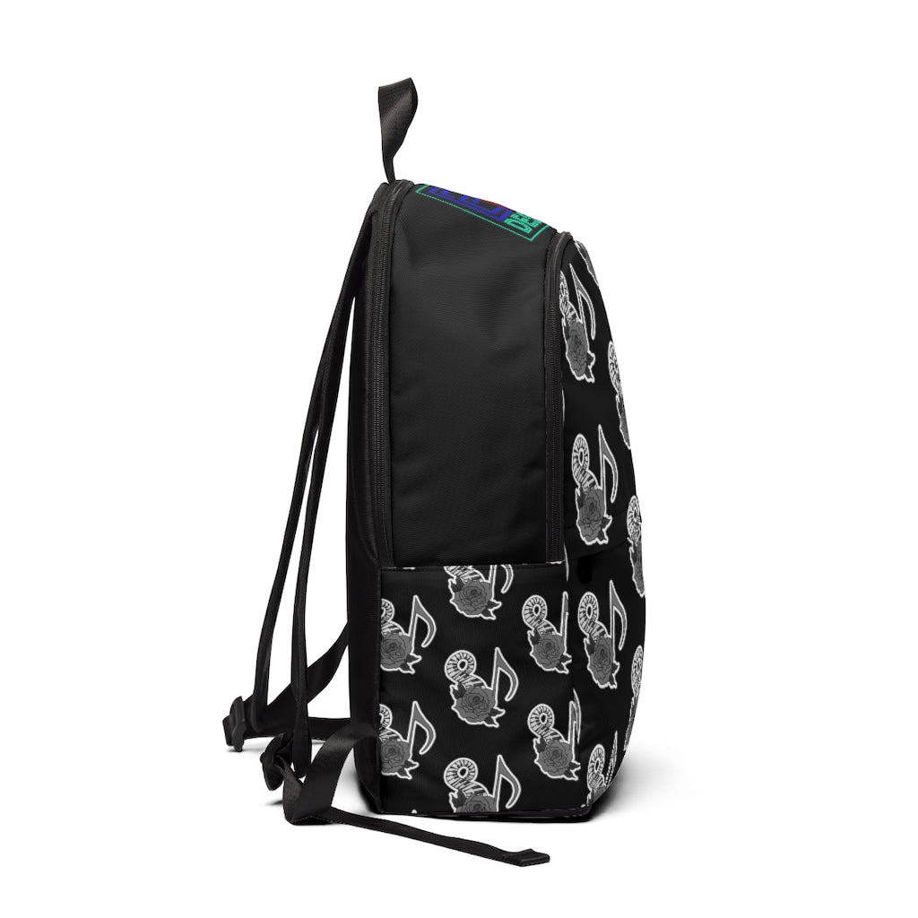 Musical Rose Unisex Fabric Backpack