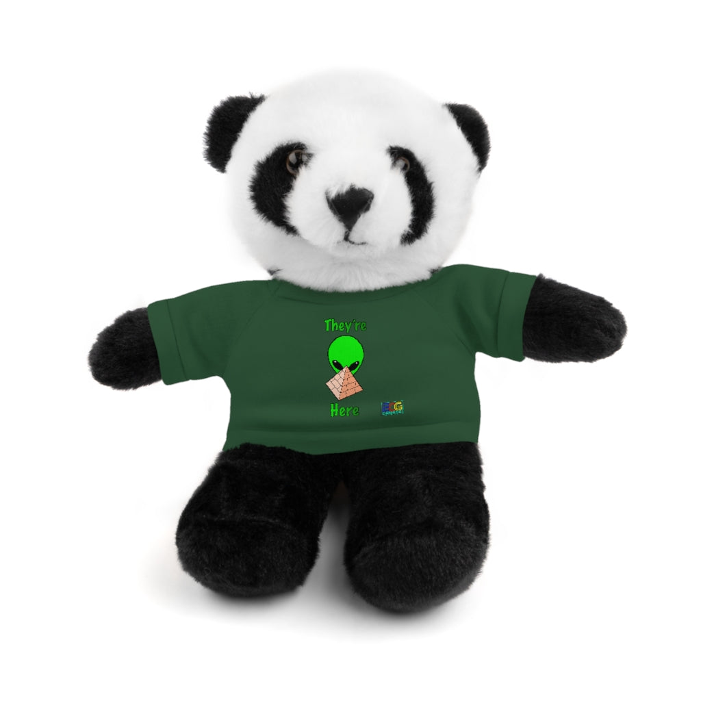 Green Alien Pyramid Stuffed Animals with Tee