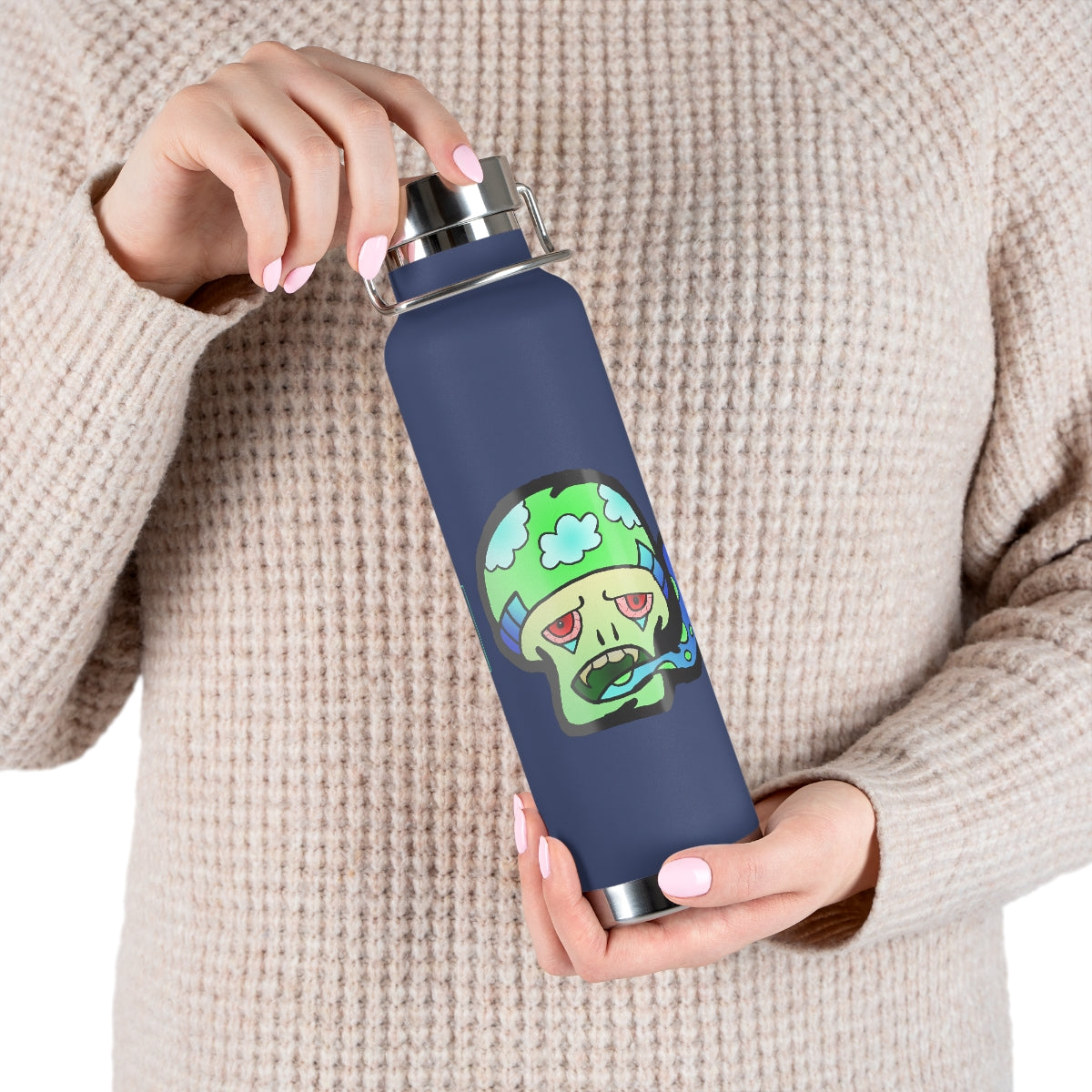 Green Shroom 22oz Vacuum Insulated Bottle