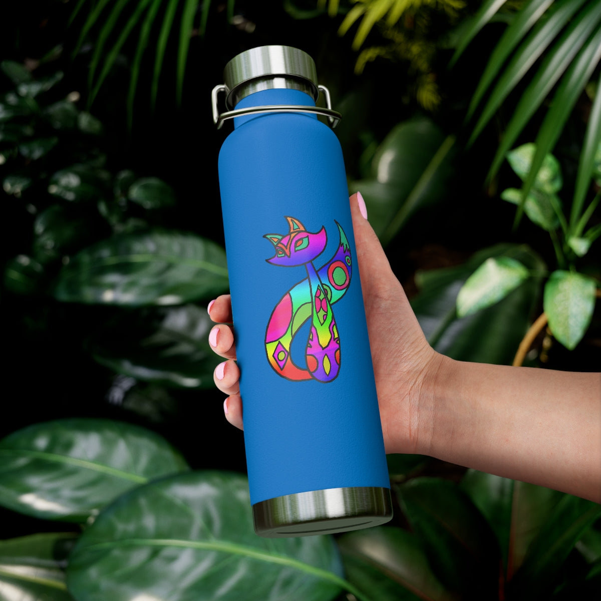 Rainbow Cat 22oz Vacuum Insulated Bottle