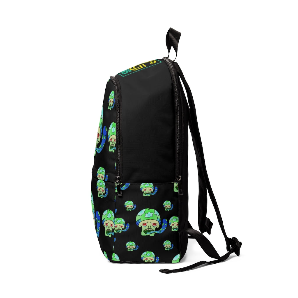 Green Shroom  Unisex Fabric Backpack