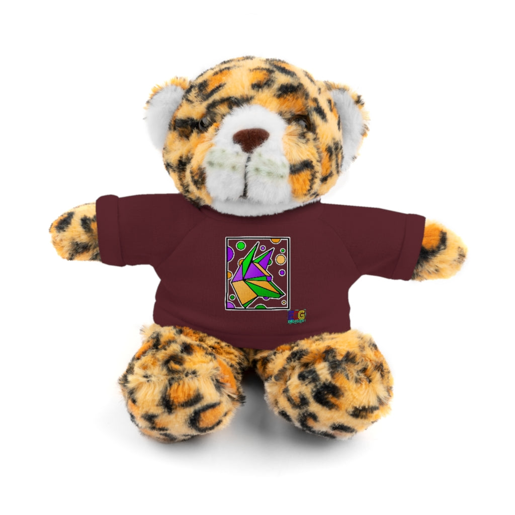 Mardi Gras Box Dog Stuffed Animals with Tee