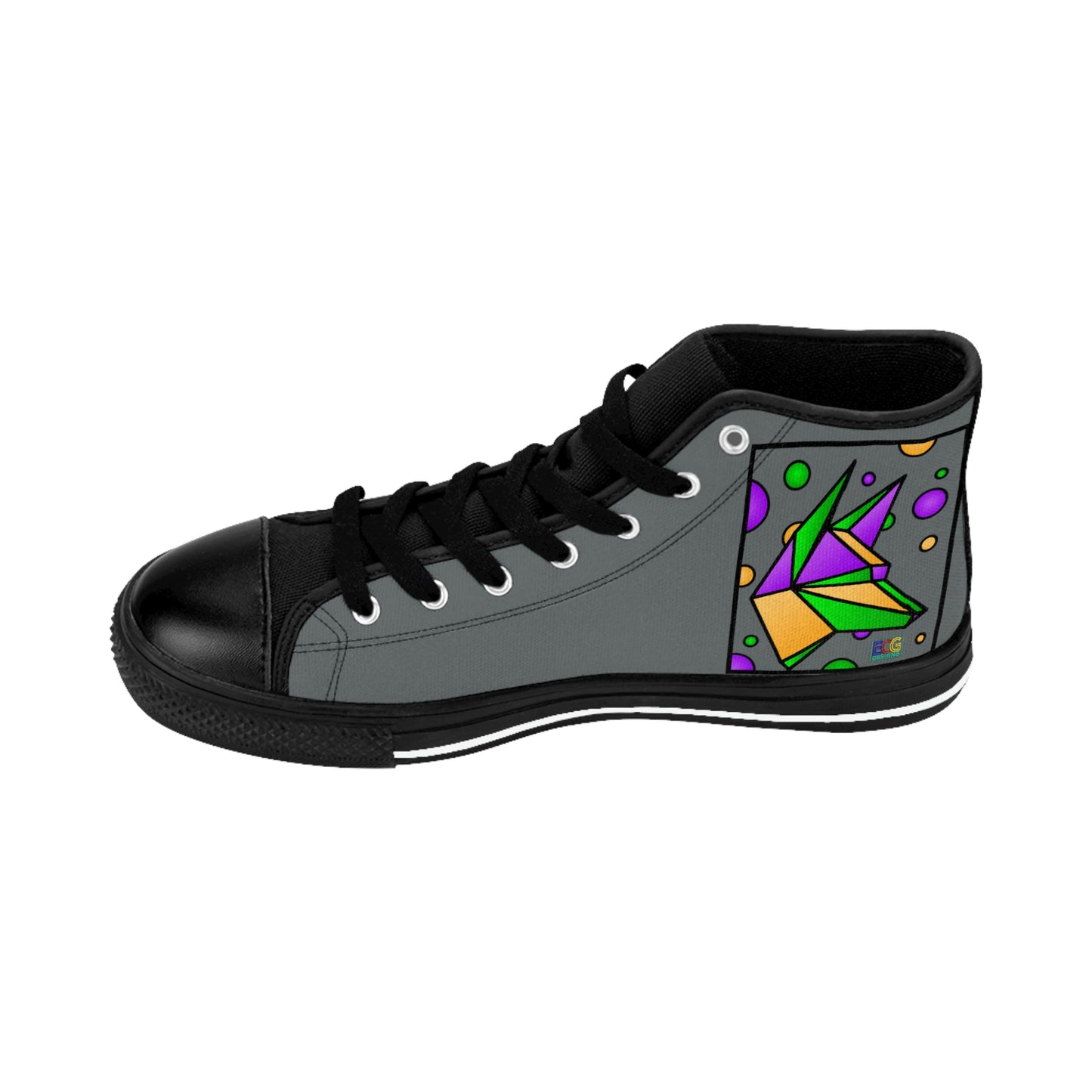 Mardi Gras Box Dog Women's Classic Sneakers