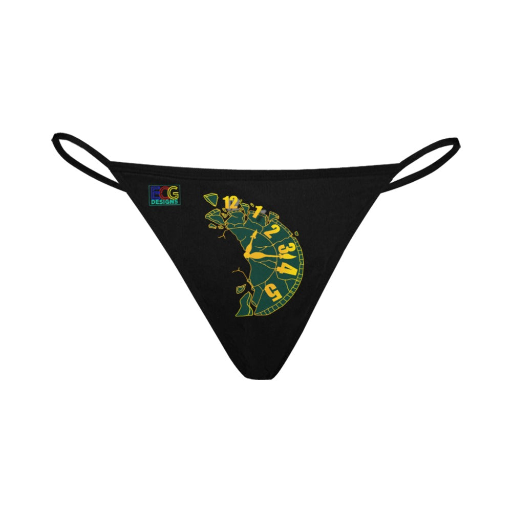 Broken Clock Women's All Over Print G-String Panties (Model L35)