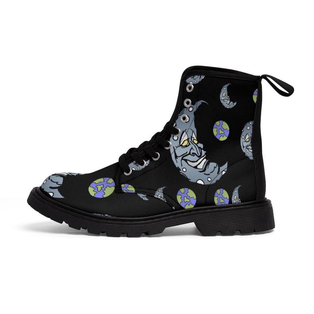 Silver Moon Women's Canvas Boots