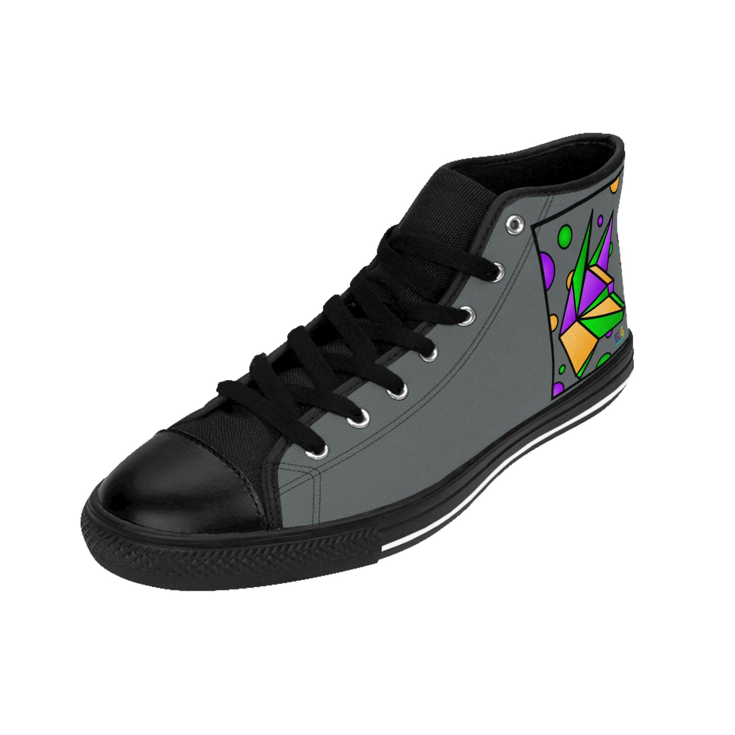 Mardi Gras Box Dog Women's Classic Sneakers