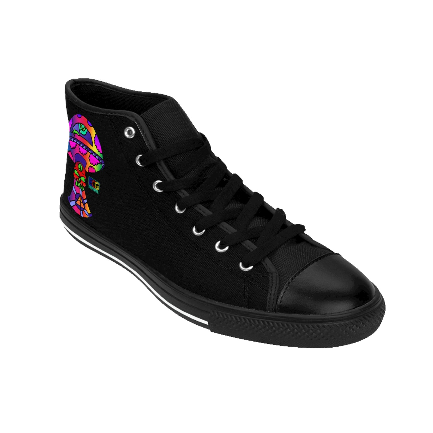 Rainbow Skull Shroom Women's Classic Sneakers