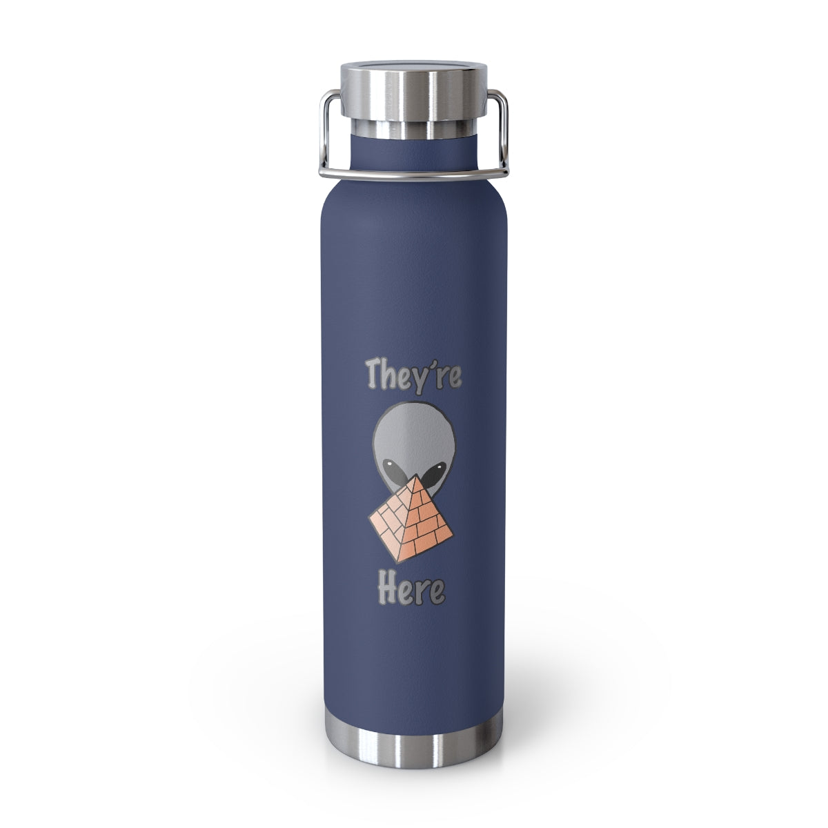 Gray Alien 22oz Vacuum Insulated Bottle