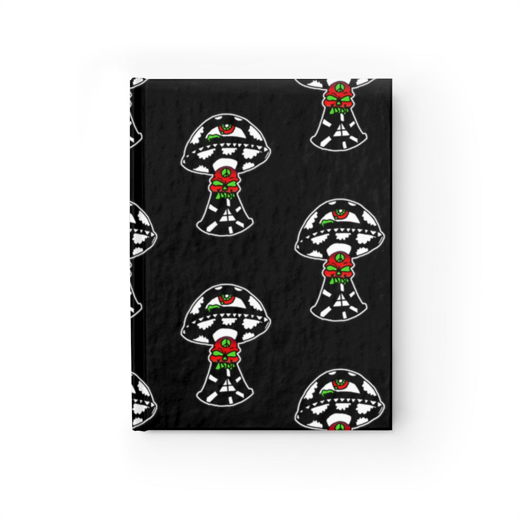 Black and White Skull Shroom Journal - Blank