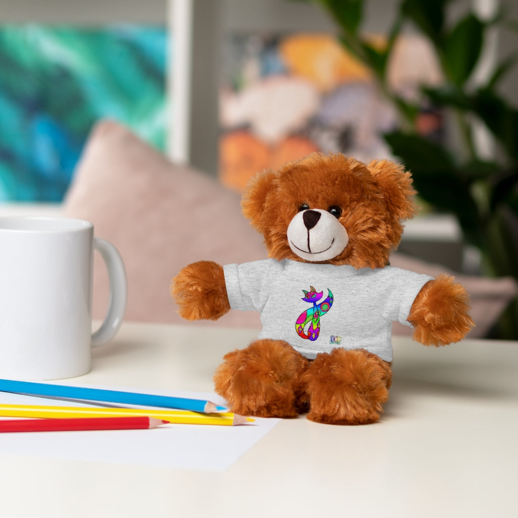 Rainbow Cat Stuffed Animals with Tee