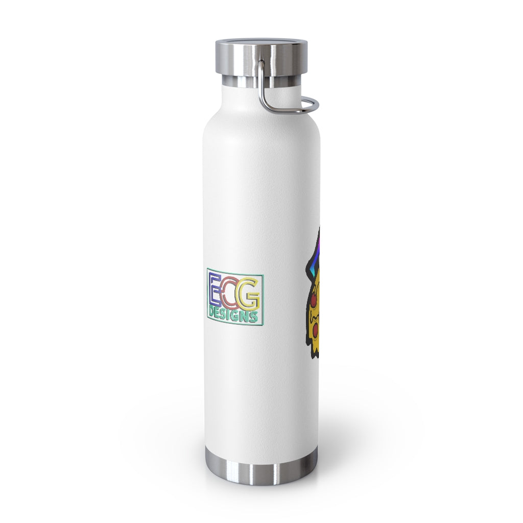 Rainbow Pizza Tongue 22oz Vacuum Insulated Bottle