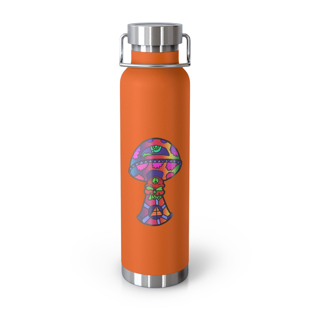 Rainbow Skull Shroom 22oz Vacuum Insulated Bottle