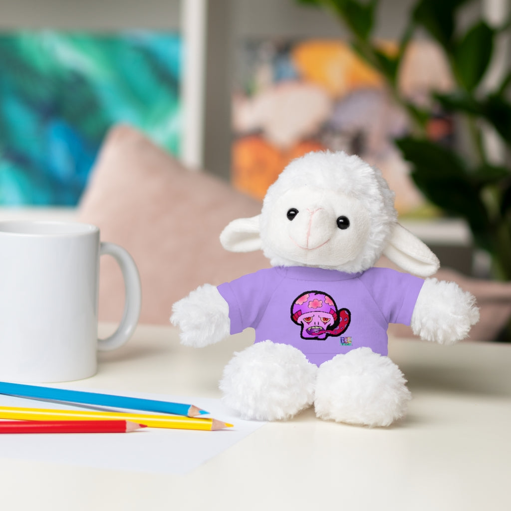 Pink Shroom Stuffed Animals with Tee