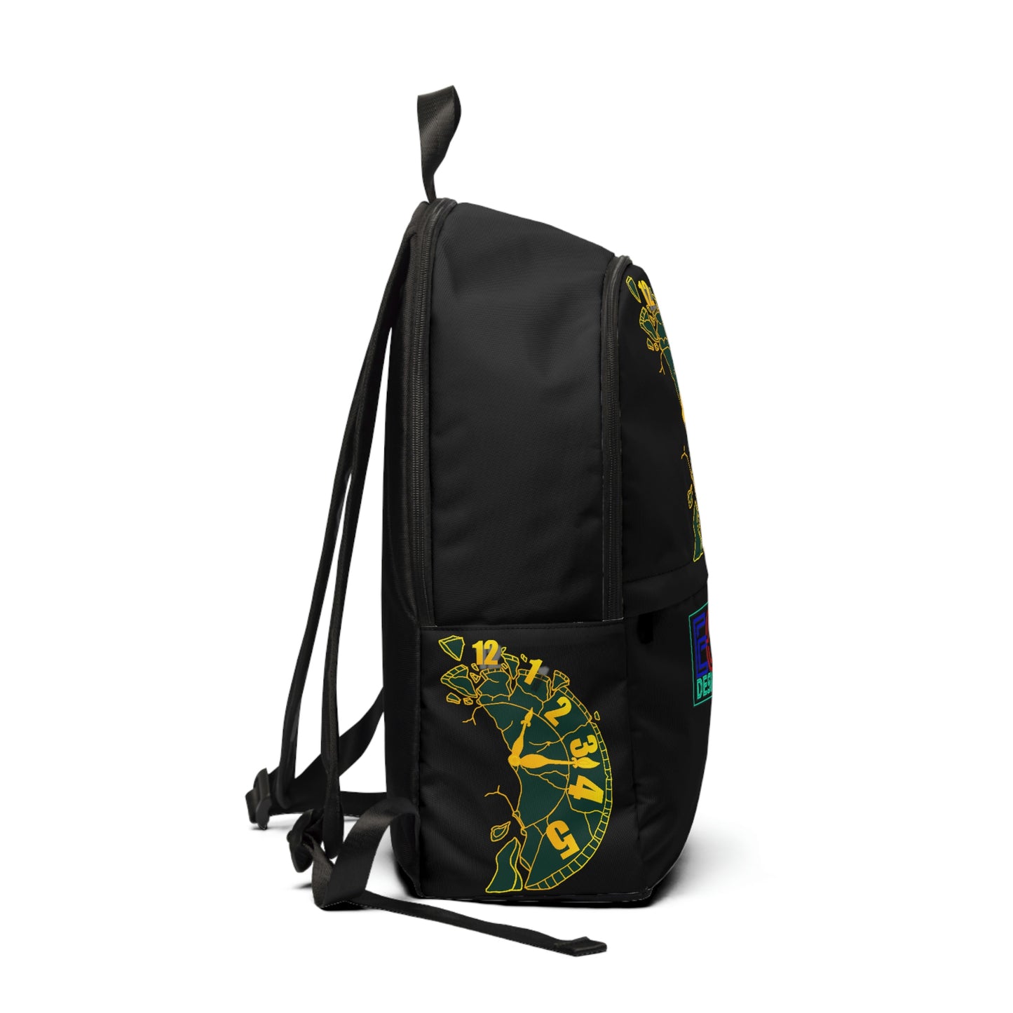 Broken Clock Unisex Fabric Backpack