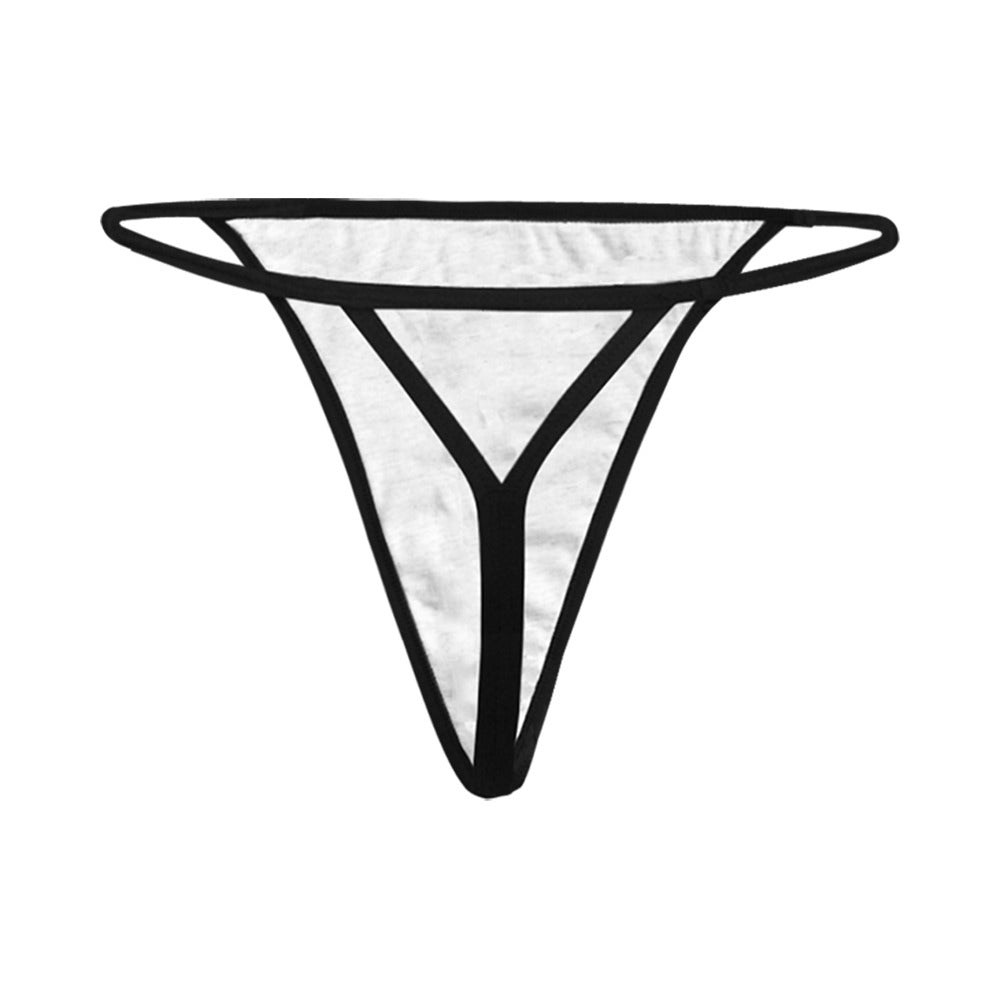 Gray Alien Pyramid Women's All Over Print G-String Panties (Model L35)