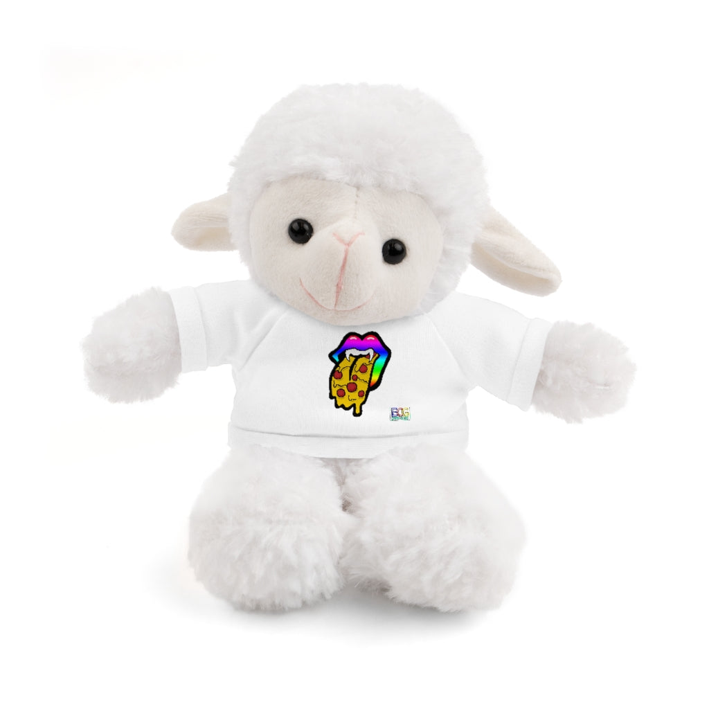 Rainbow Pizza Tongue Stuffed Animals with Tee