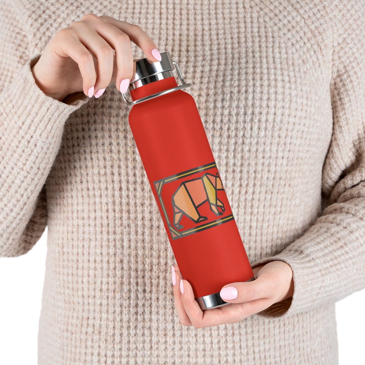 Orange Box Bear 22oz Vacuum Insulated Bottle