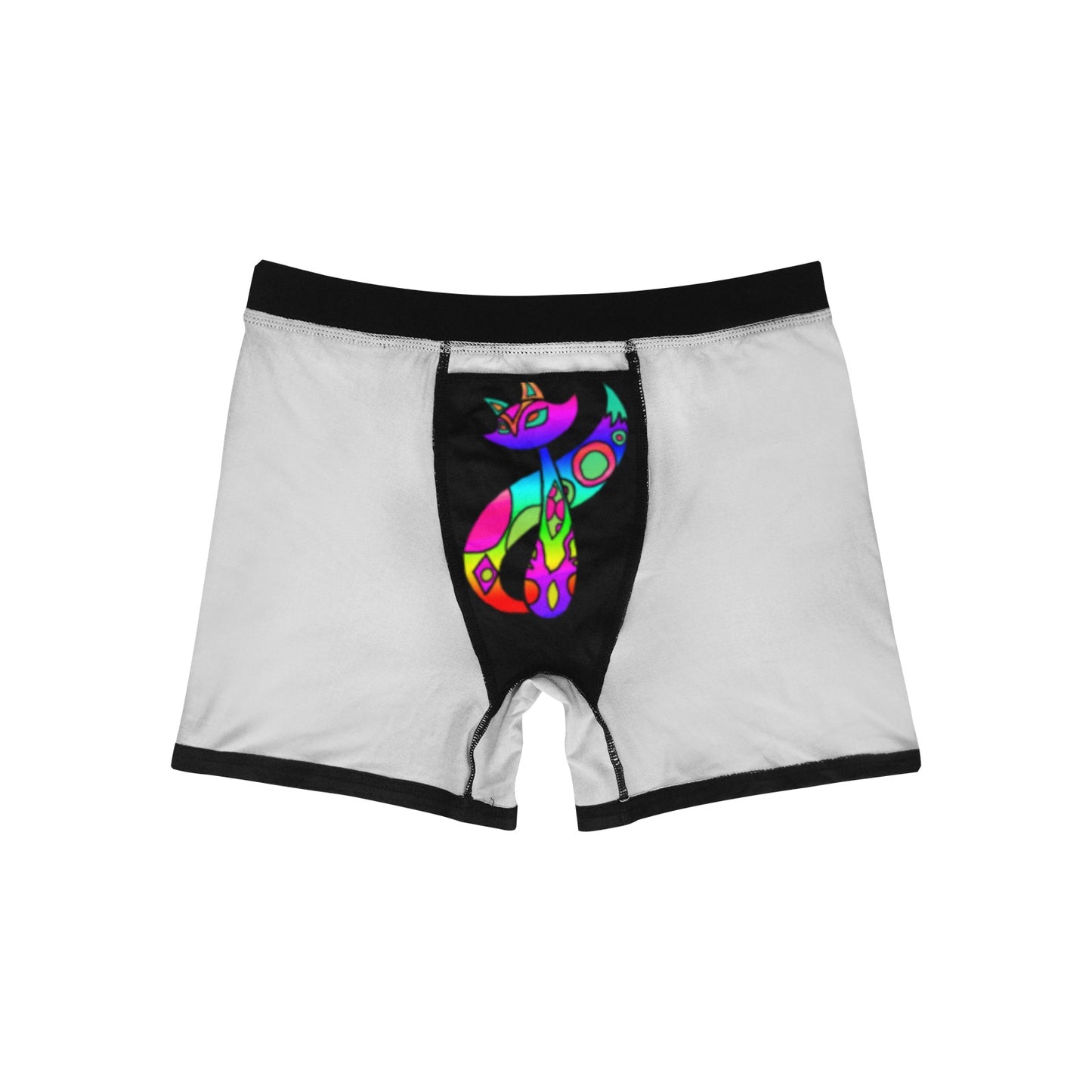 Rainbow Cat Men's Boxer Briefs with Inner Pocket (Model L34)