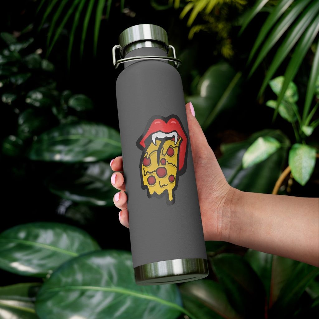 Red Pizza Tongue 22oz Vacuum Insulated Bottle