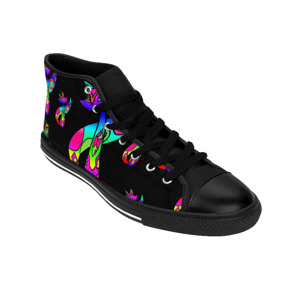 Rainbow Cat Men's High-top Sneakers