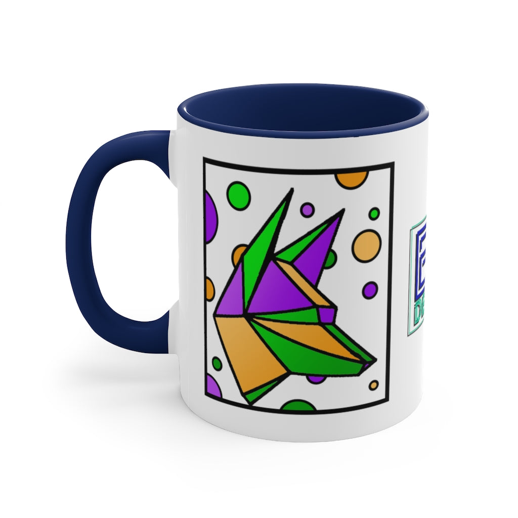 Mardi Gras Box Dog Accent Coffee Mug, 11oz