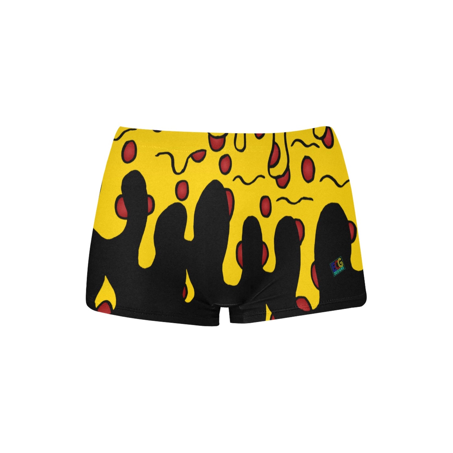 Pizza Drip Women's All Over Print Boyshort Panties (Model L31)