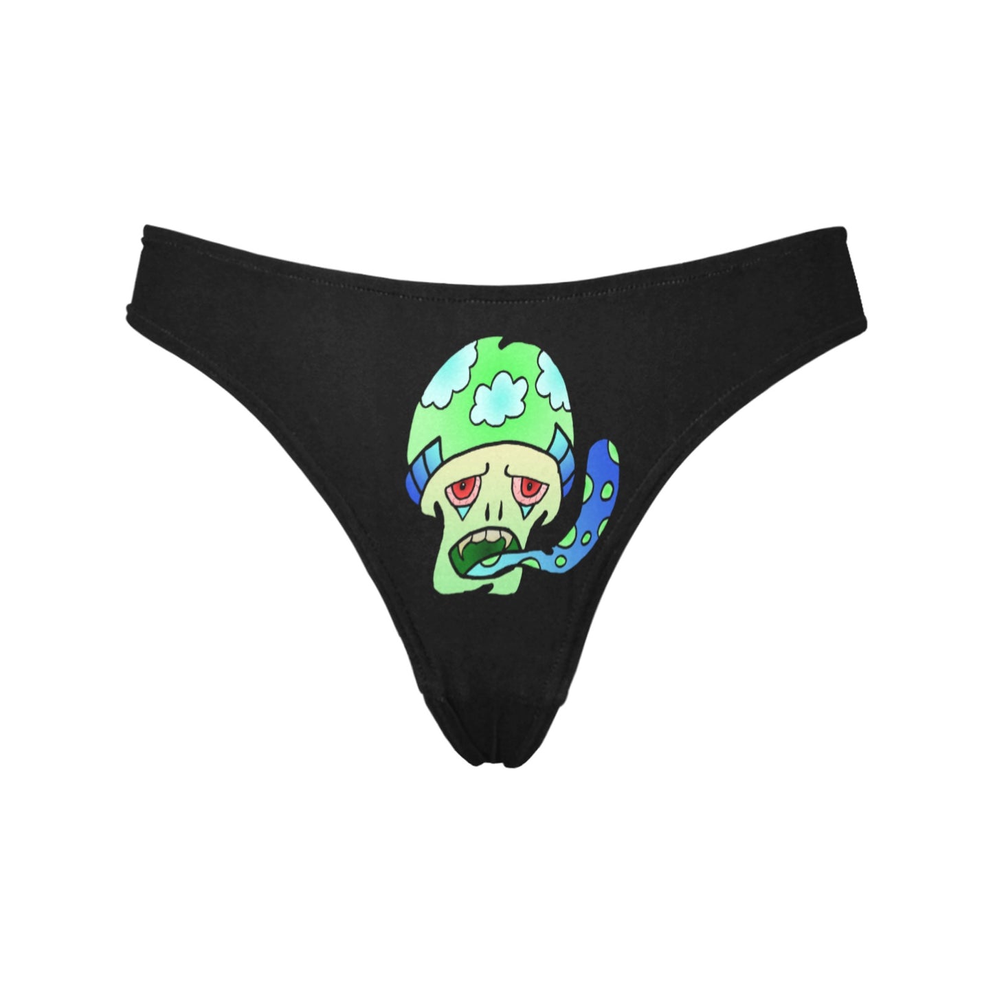 Green Shroom Women's All Over Print Thongs (Model L30)