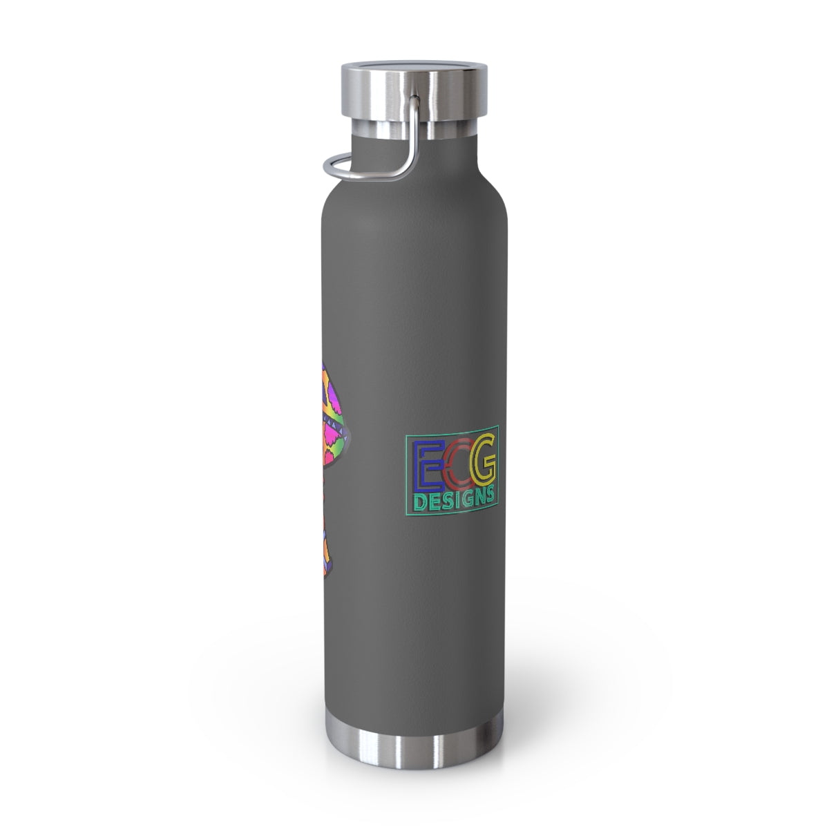 Rainbow Skull Shroom 22oz Vacuum Insulated Bottle