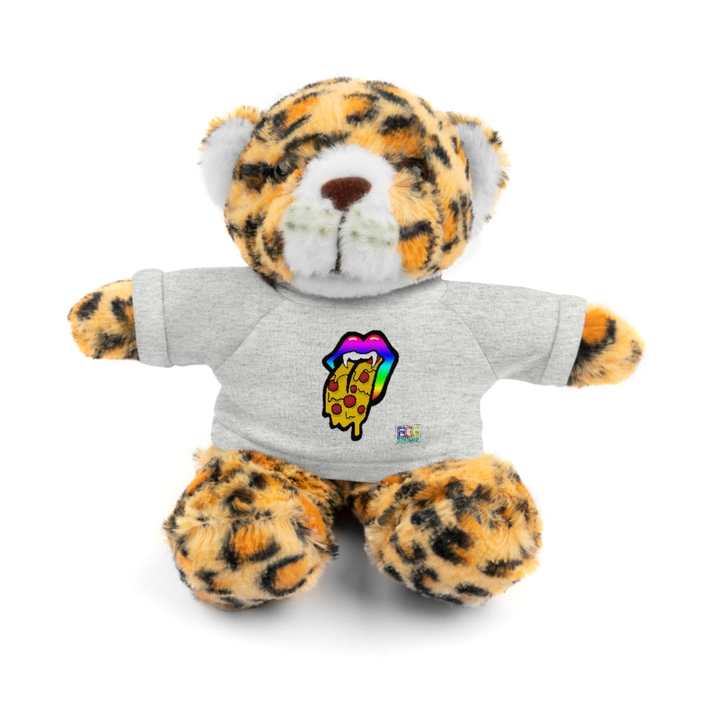 Rainbow Pizza Tongue Stuffed Animals with Tee