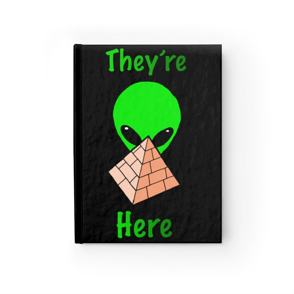 Green Alien Pyramid Journal - Blank