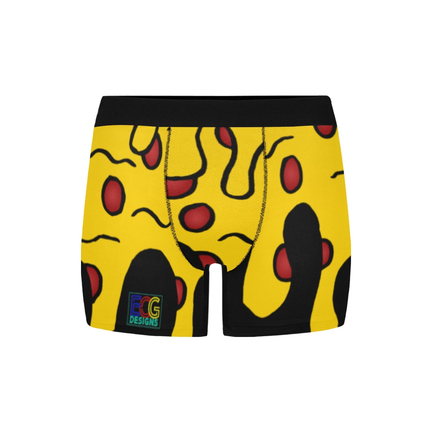 Pizza Drip Men's Boxer Briefs with Inner Pocket (Model L34)