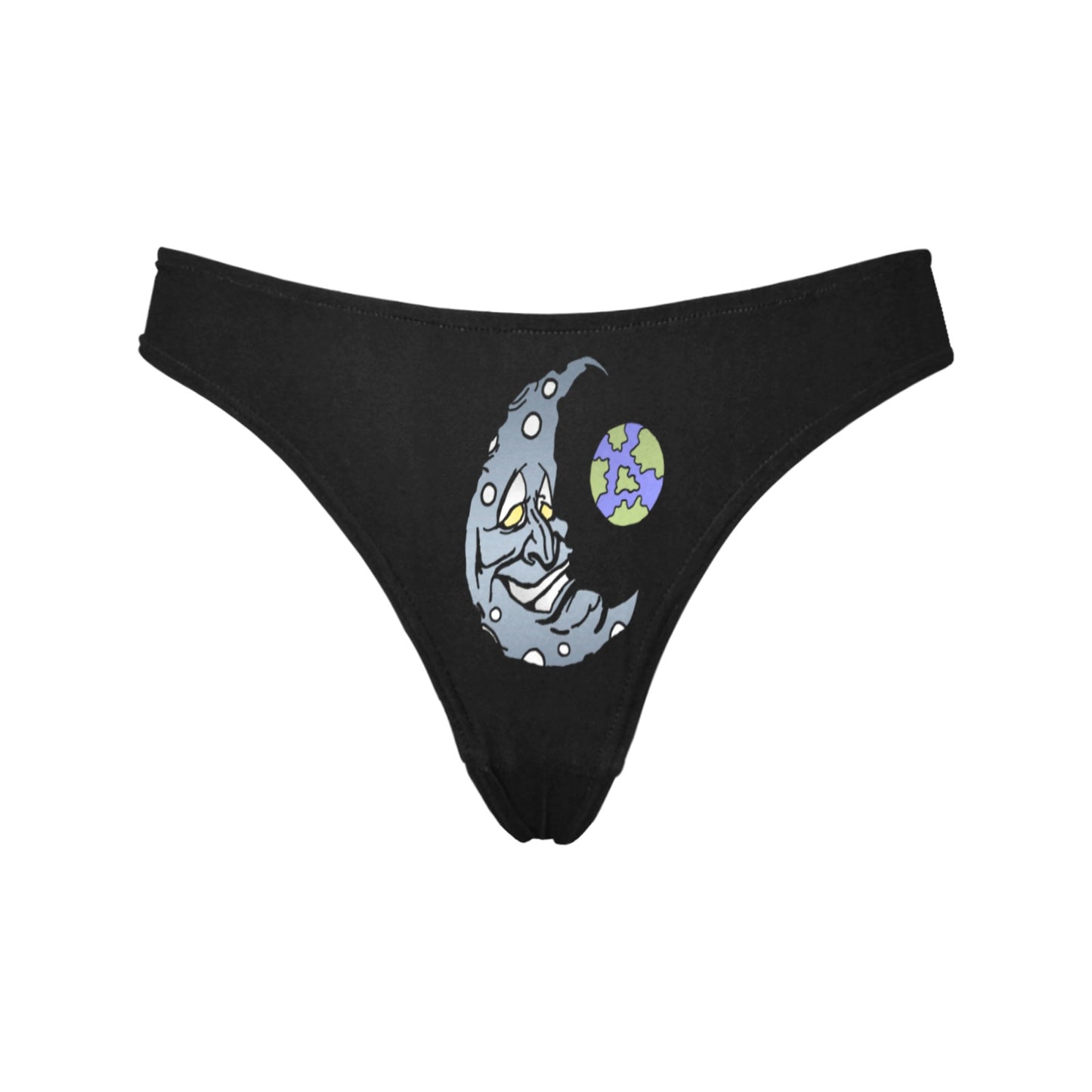 Silver Moon Women's All Over Print Thongs (Model L30)