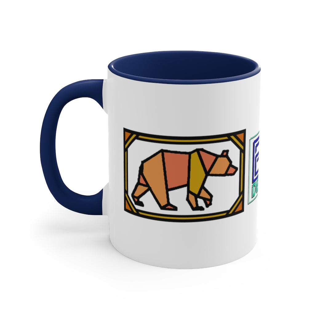 Orange Box Bear Accent Coffee Mug, 11oz