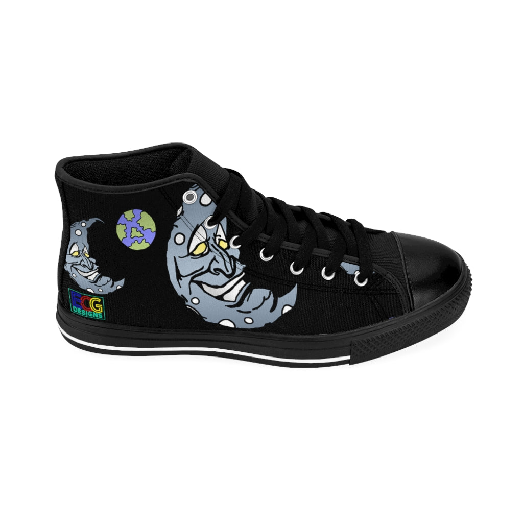 Silver Moon Men's High-top Sneakers