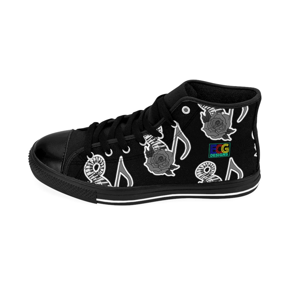 Musical Rose Women's High-top Sneakers