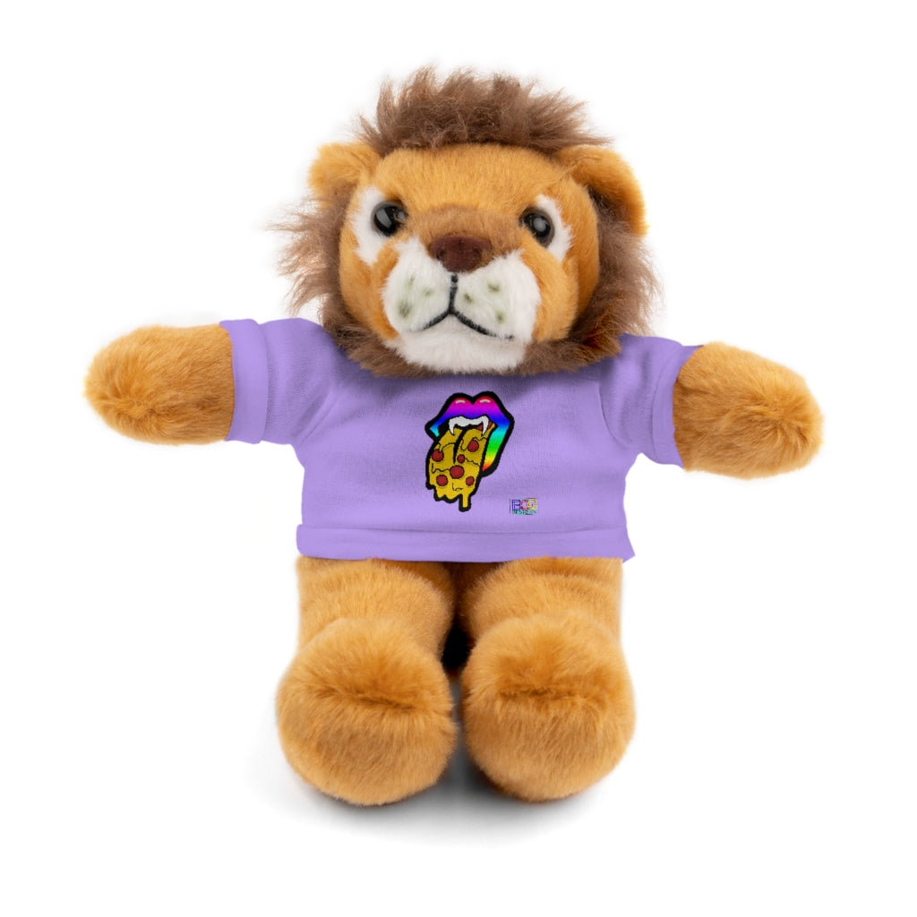 Rainbow Pizza Tongue Stuffed Animals with Tee