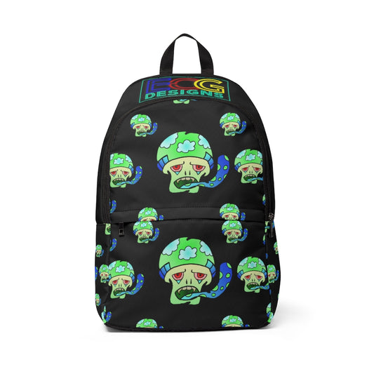 Green Shroom  Unisex Fabric Backpack