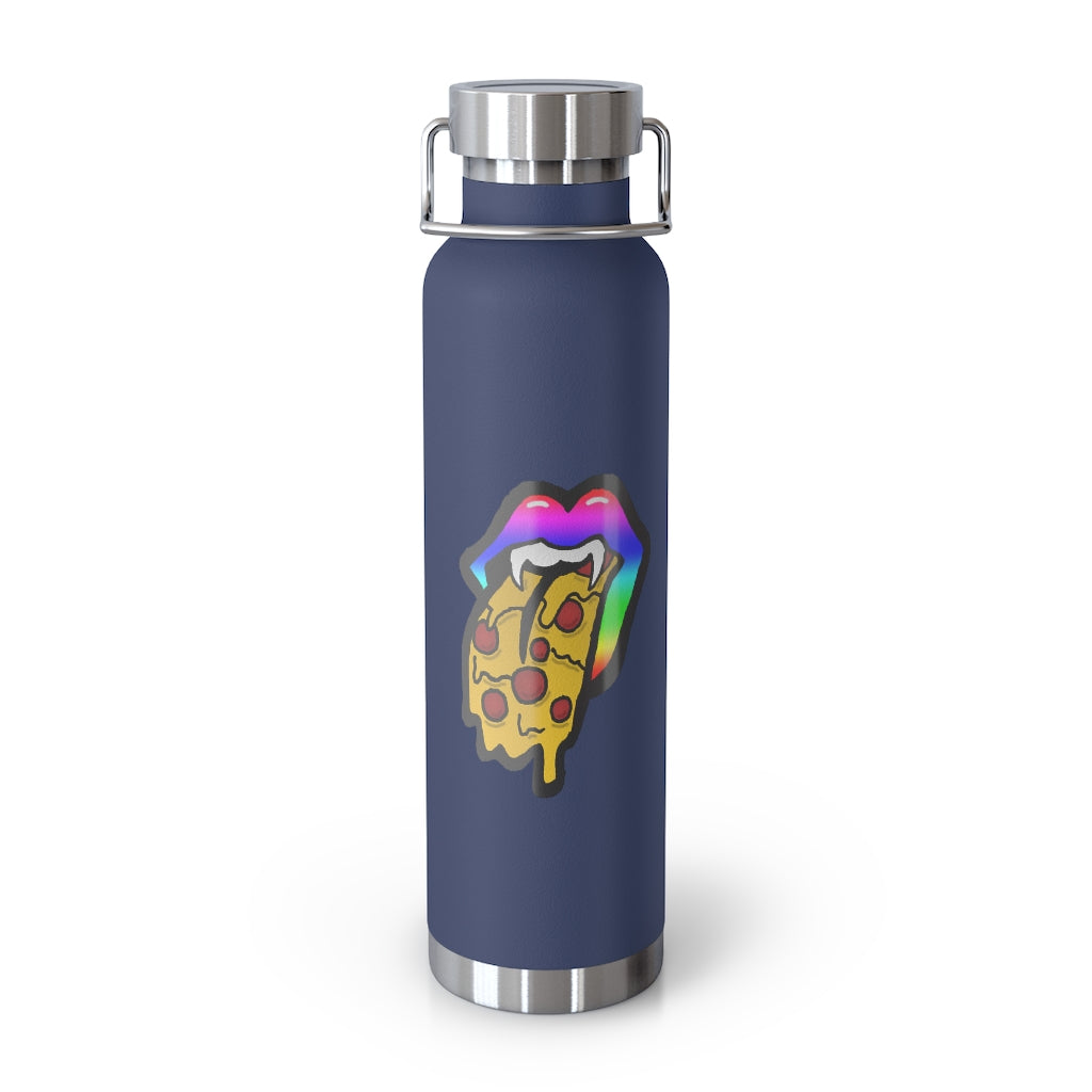 Rainbow Pizza Tongue 22oz Vacuum Insulated Bottle