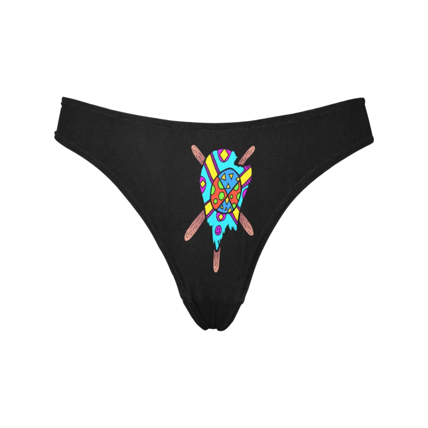 Multicolored Melted Popsicle Women's All Over Print Thongs (Model L30)