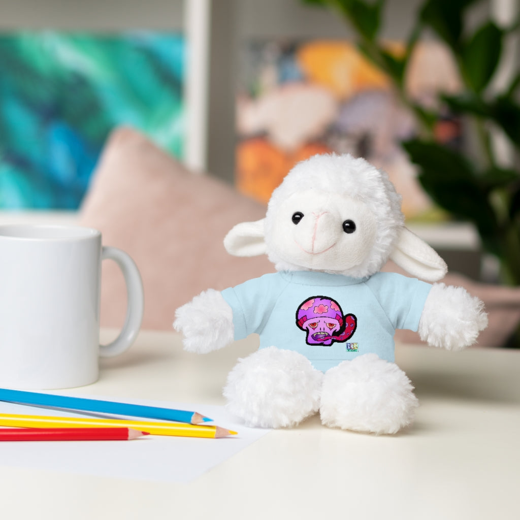 Pink Shroom Stuffed Animals with Tee