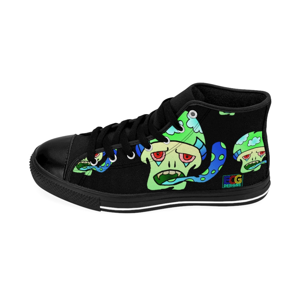 Green Shroom Men's High-top Sneakers