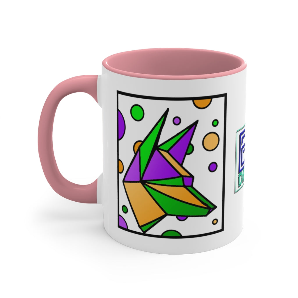 Mardi Gras Box Dog Accent Coffee Mug, 11oz