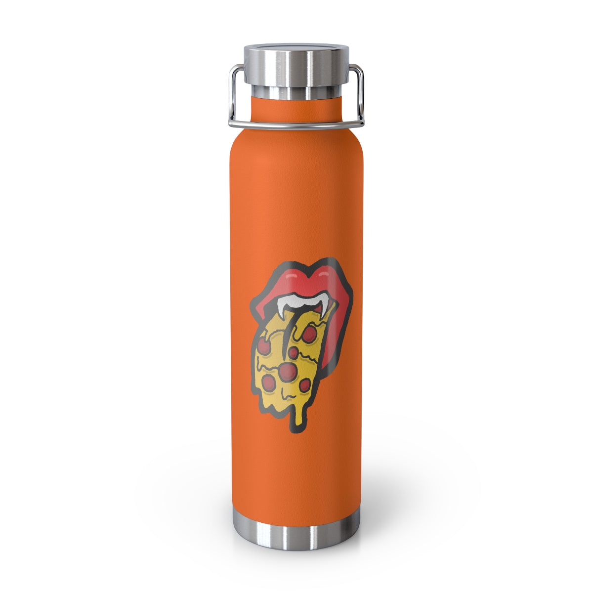 Red Pizza Tongue 22oz Vacuum Insulated Bottle