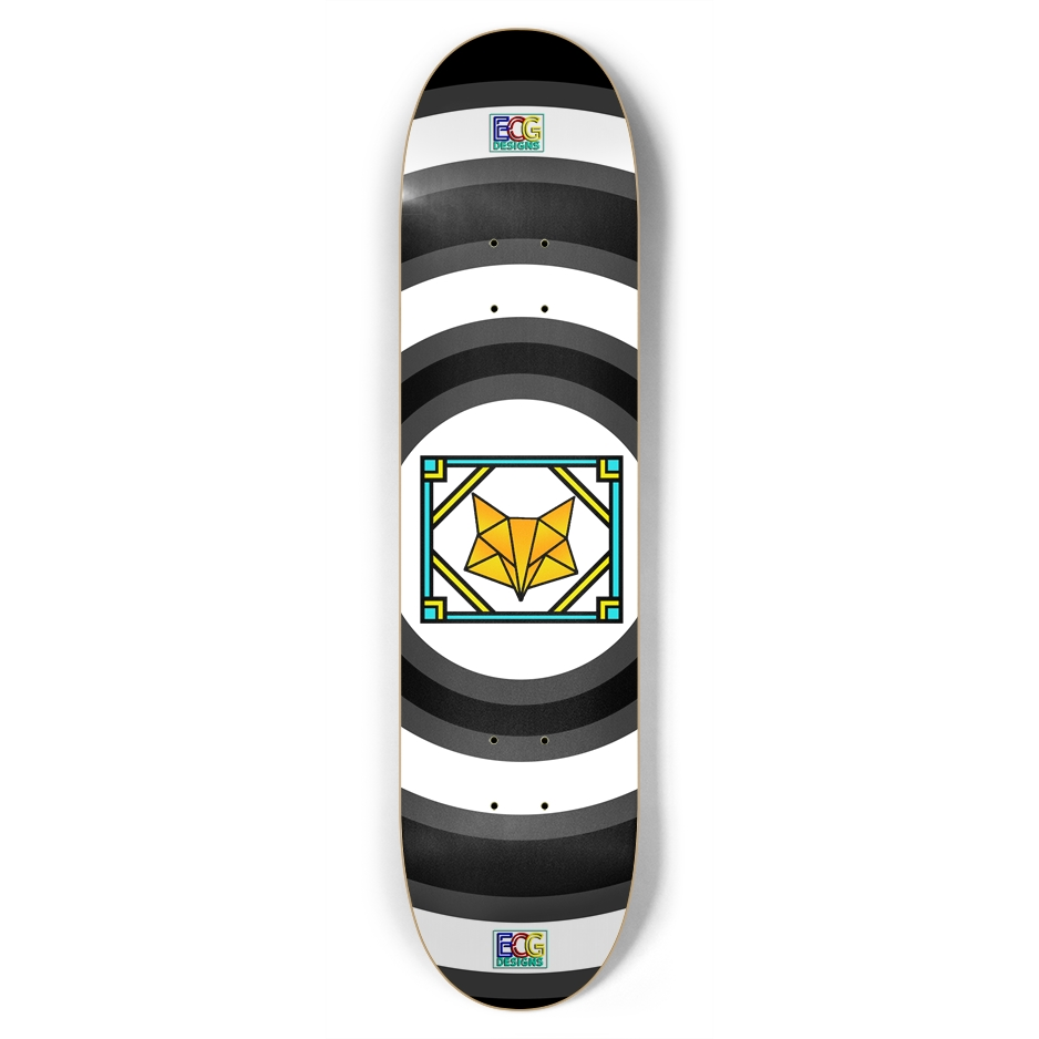 Orange Box Fox Skateboard