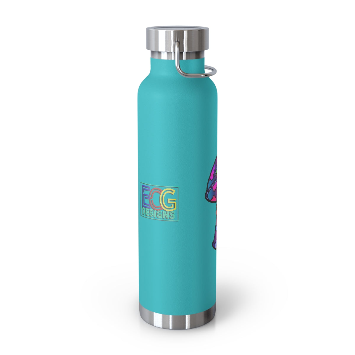 Rainbow Skull Shroom 22oz Vacuum Insulated Bottle