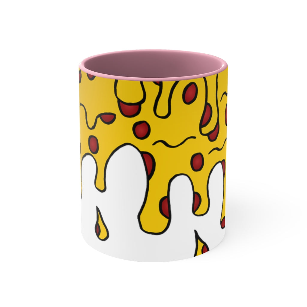 Cheesy Pizza Accent Coffee Mug, 11oz