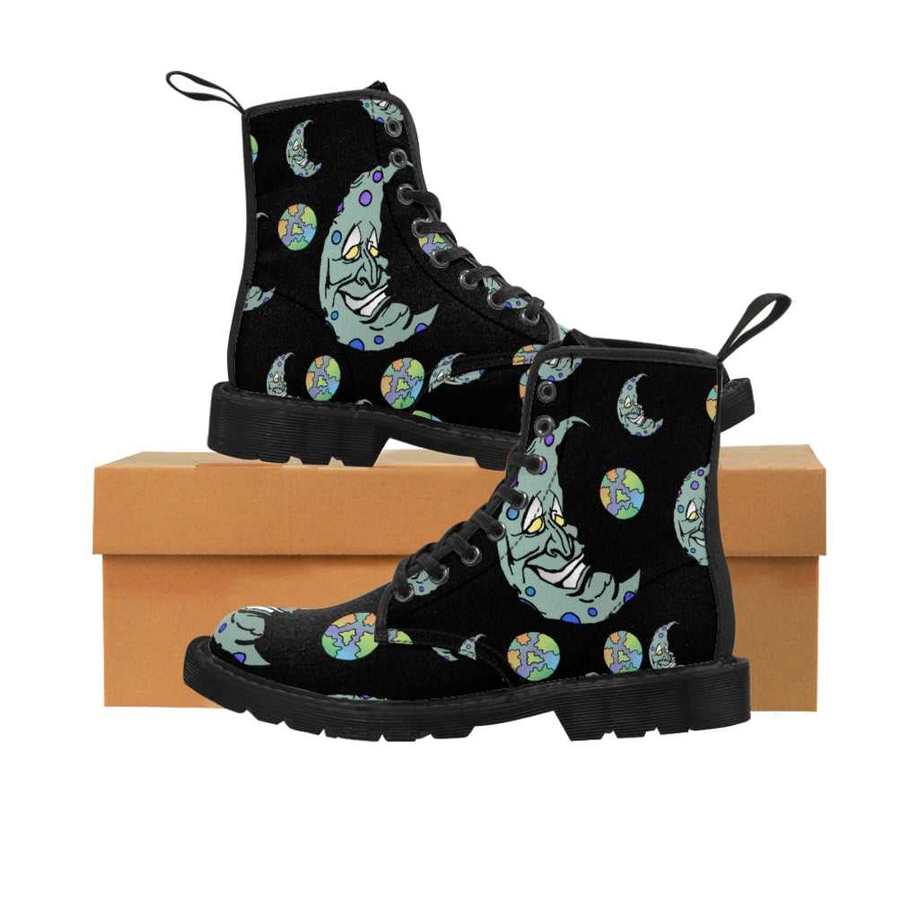 Green Moon Women's Canvas Boots