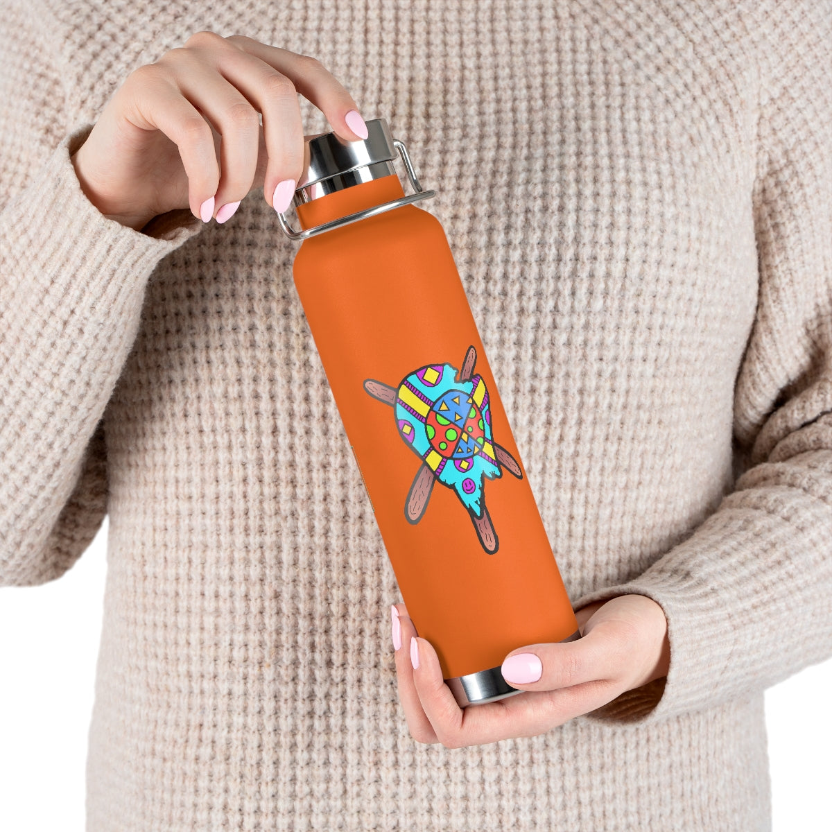 Multicolored Melted Popsicle 22oz Vacuum Insulated Bottle